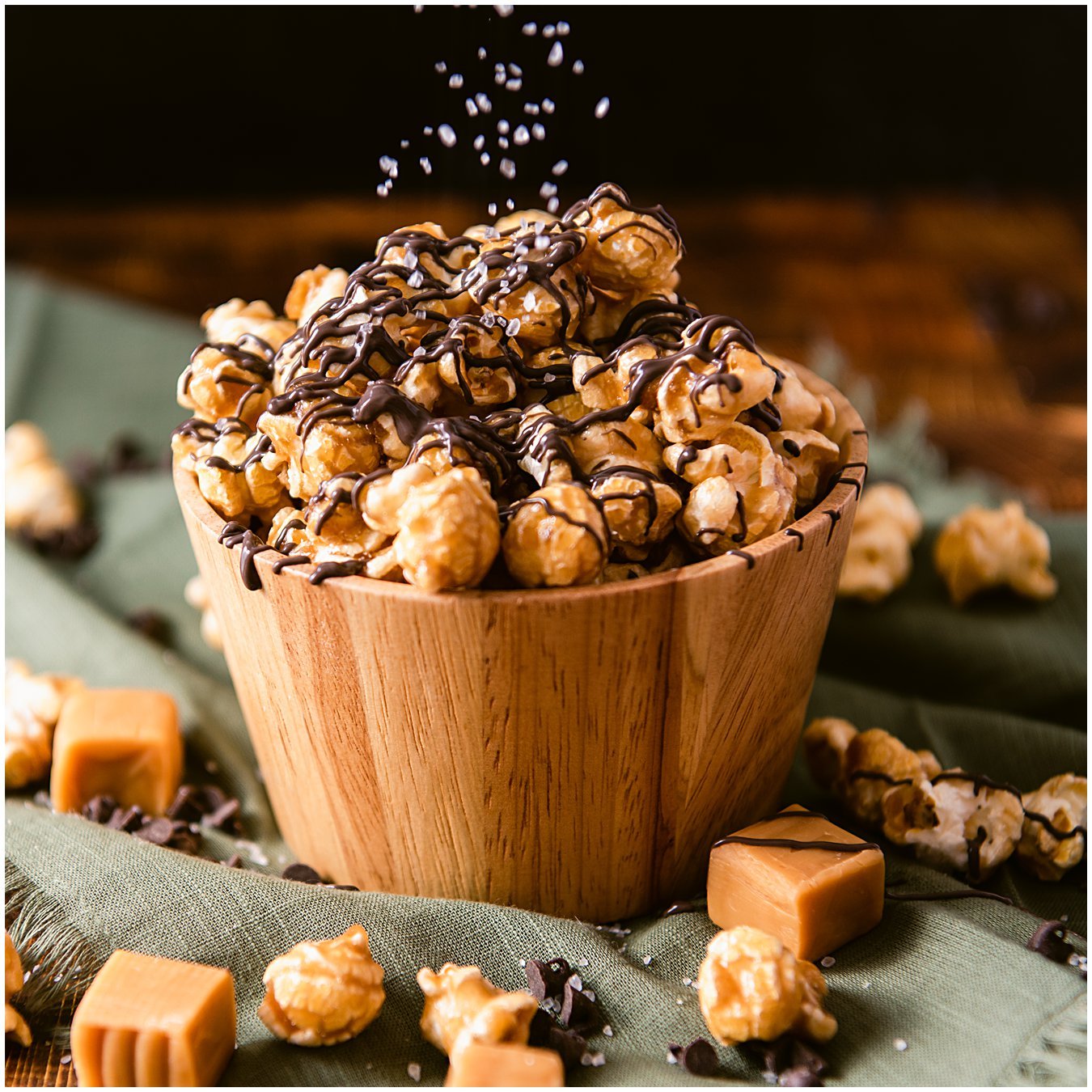 Chocolate Pecan Caramel Popcorn